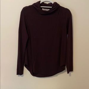 Loft long sleeve cowl neck shirt